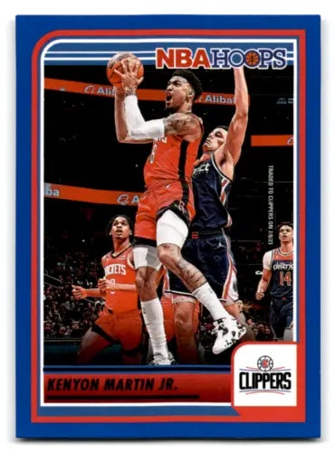 Basketball trading card of Kenyon Martin Jr. from Panini Hoops Blue series