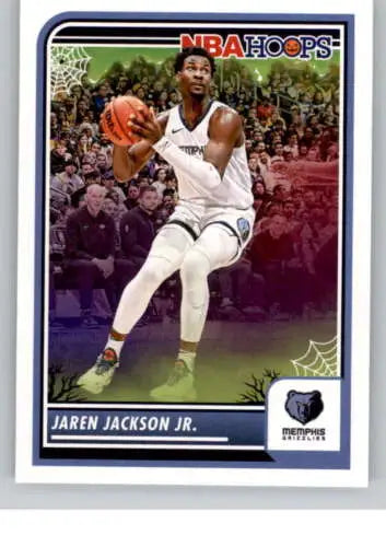 Jaren Jackson Jr. basketball card from 2023-24 Panini Hoops Haunted with original gloss