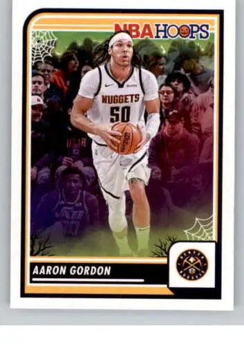 Aaron Gordon basketball card from 2023-24 Panini Hoops Haunted, original gloss finish