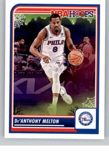 De’Anthony Melton basketball card from 2023-24 Panini Hoops Haunted with original gloss