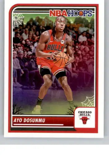 Ayo Dosunmu basketball card from 2023-24 Panini Hoops Haunted NM-MT Chicago Bulls