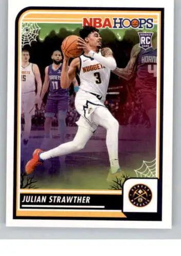 Julian Strawther basketball card from 2023-24 Panini Hoops Haunted, original gloss finish