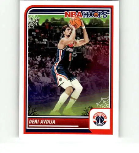 Deni Avdija basketball card from 2023-24 Panini Hoops Haunted #226 with original gloss