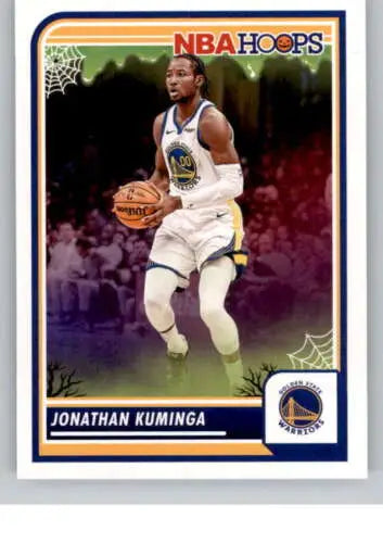 2023-24 Panini Hoops Haunted Jonathan Kuminga basketball card with original gloss finish