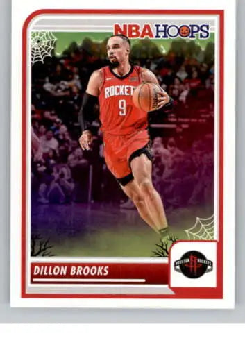 Dillon Brooks basketball card from 2023-24 Panini Hoops Haunted with original gloss finish