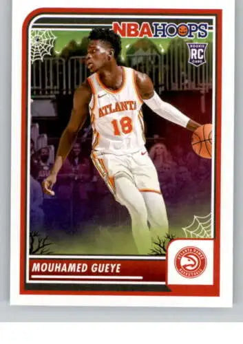 Mouhamed Gueye basketball card from 2023-24 Panini Hoops Haunted with original gloss