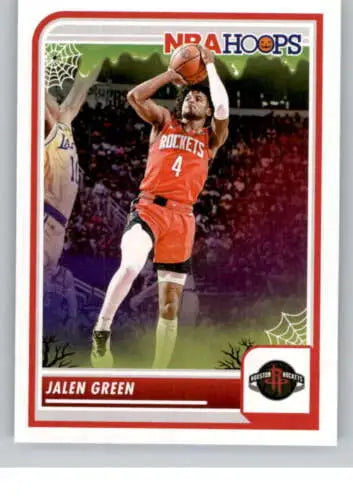 Jalen Green 2023-24 Panini Hoops Haunted basketball card with original gloss NM-MT Rockets