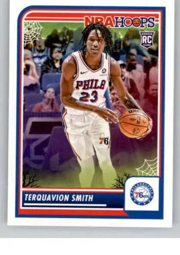 Terquavion Smith basketball card from 2023-24 Panini Hoops Haunted in NM-MT condition