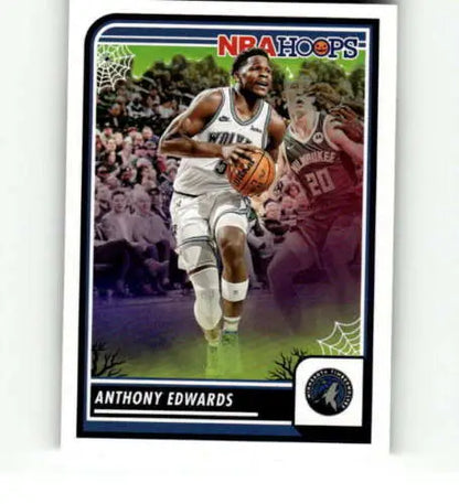 Anthony Edwards basketball card in 2023-24 Panini Hoops Haunted NM-MT Timberwolves