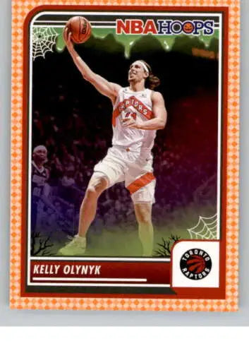 2023-24 Panini Hoops Haunted Orange #44 Kelly Olynyk basketball card original gloss