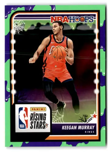 Keegan Murray basketball card from 2023-24 Panini Hoops Haunted Slime set