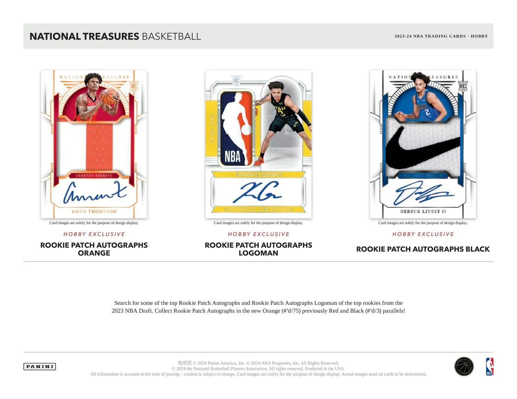 2023-24 Panini National Treasures NBA Basketball Hobby Box - Sports Card Hobby Boxes