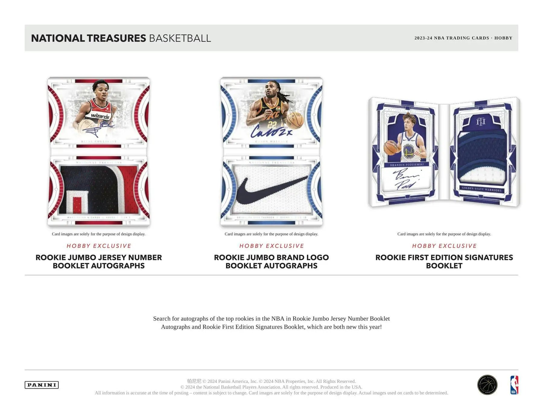 2023-24 Panini National Treasures NBA Basketball Hobby Box - Sports Card Hobby Boxes