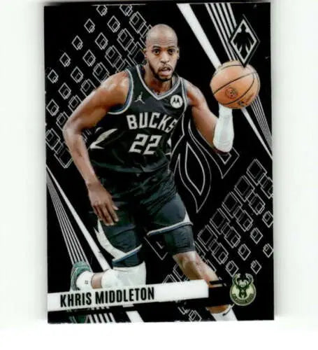 Khris Middleton basketball card from 2023-24 Panini Phoenix with original gloss finish