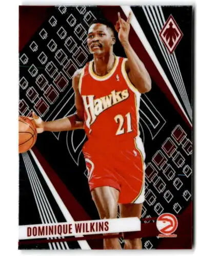 Dominique Wilkins basketball card from 2023-24 Panini Phoenix with original gloss finish