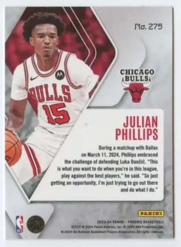 Julian Phillips 2023-24 Panini Phoenix NM-MT RC Rookie Basketball Card Original Gloss