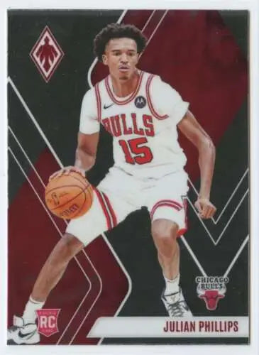 Julian Phillips basketball card from 2023-24 Panini Phoenix with original gloss finish