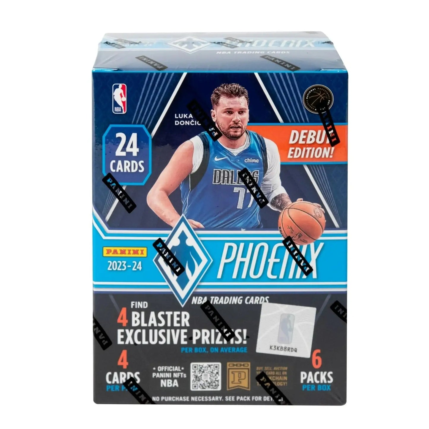 NBA Phoenix Basketball trading card box with Mavericks player from Panini Phoenix NBA