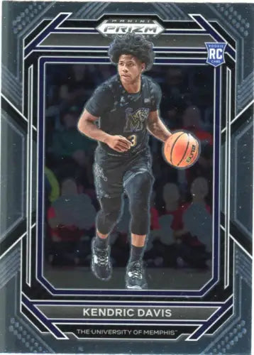 Kendric Davis basketball card from 2023-24 Panini Prizm Draft Picks Memphis Tigers