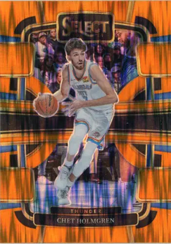 Chet Holmgren Oklahoma City Thunder Orange Flash 2023-24 Select Card NM-MT