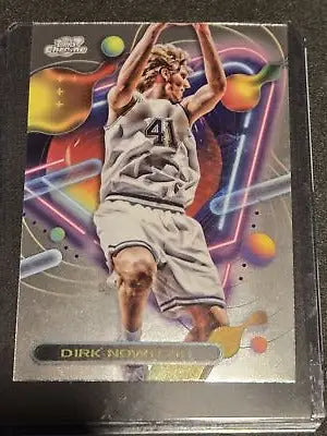 Dirk Nowitzki basketball card from 2023-24 Topps Chrome Cosmic #32 collection