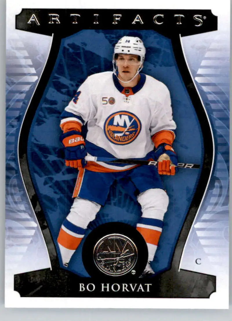 Hockey trading card of Bo Horvat, New York Islanders, from Upper Deck Artifacts