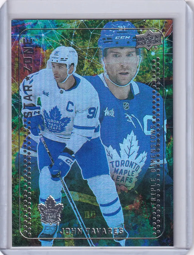 Hockey trading card of John Tavares from Upper Deck Series featuring Toronto Maple Leafs