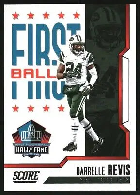 2023 Score First Ballot Darrelle Revis New York Jets Football Card NFL NM-MT