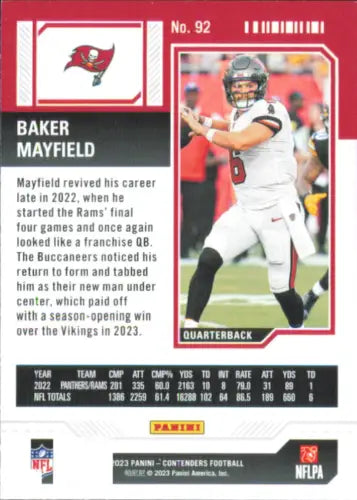 Baker Mayfield 2023 Panini Contenders Game Ticket Bronze football card NM-MT