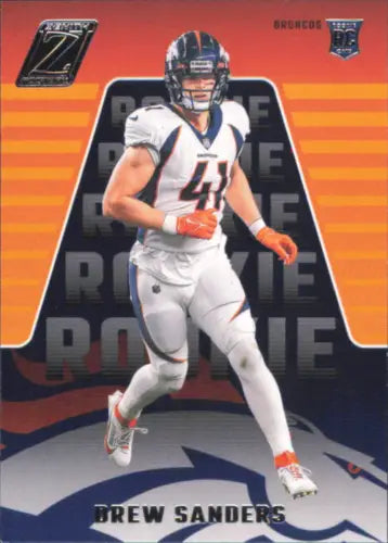 Drew Sanders Rookie Card from 2023 Zenith Retail #138 Denver Broncos Football Card