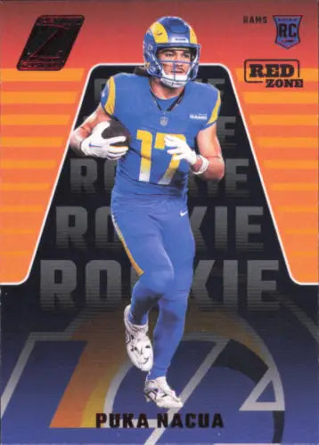 Puka Nacua Rookie Los Angeles Rams 2023 Zenith Red Zone Football Card NM-MT