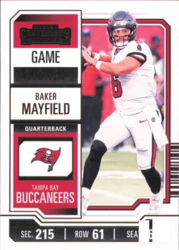 Baker Mayfield 2023 Panini Contenders Game Ticket Bronze football card Buccaneers NM-MT