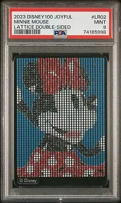 2023 Card.Fun Disney100 Joyful Lattice Double-Sided Minnie Mouse #LR02 PSA 9