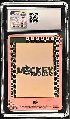 Encased Mickey Mouse card from 2023 Disney Simplified Chinese CGC 10 HotBox collection