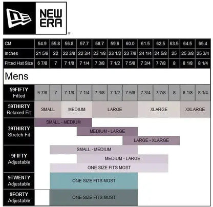 New Era hat sizing chart for 2023 Los Angeles Rams Flex Hat M-L