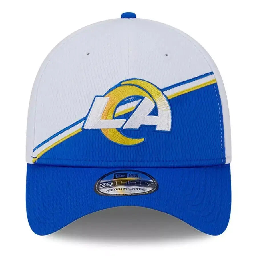 Los Angeles Rams New Era 39THIRTY NFL Sideline On-Field Flex Hat in M-L size