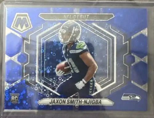 Jaxon Smith-Njigba NFL Debut Trading Card 2023 Mosaic, Seattle Seahawks, Limited Edition