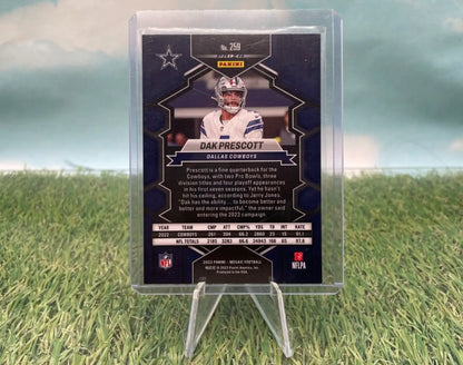 Dak Prescott football card from 2023 National Pride Mosaic, Dallas Cowboys edition