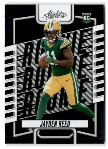 Jayden Reed rookie football card from 2023 Panini Absolute with original gloss finish