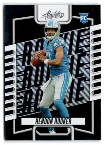 Hendon Hooker rookie football card from 2023 Panini Absolute with original gloss finish