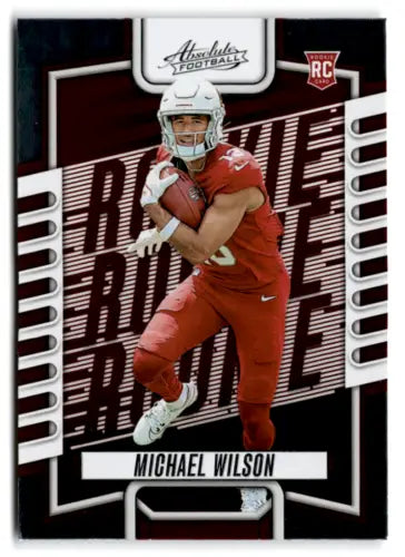 2023 Panini Absolute #132 Michael Wilson Rookie Card with original gloss for Cardinals fans