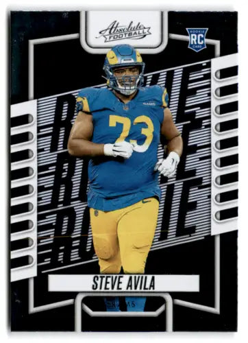 Steve Avila rookie football card from 2023 Panini Absolute with original gloss finish