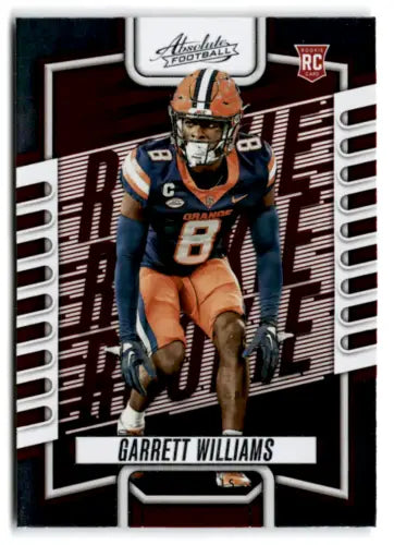 2023 Panini Absolute Garrett Williams rookie football card with original gloss finish