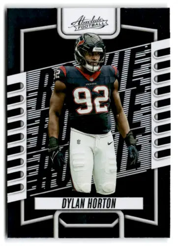 Dylan Horton football card from 2023 Panini Absolute featuring original gloss design