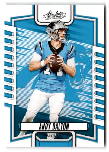 2023 Panini Absolute #23 Andy Dalton football card with original gloss featuring Panthers