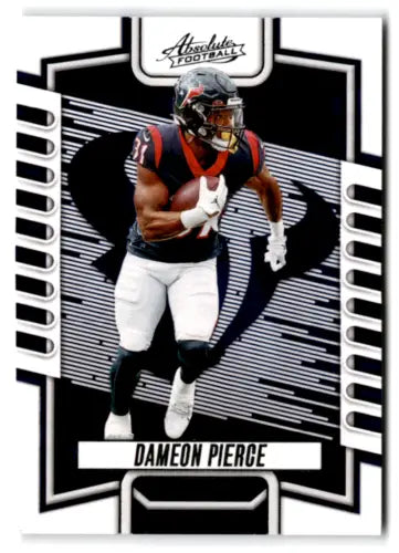 Dameon Pierce 2023 Panini Absolute football card with original gloss, Texans ID:67713