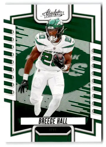 Breece Hall football card from 2023 Panini Absolute with original gloss finish