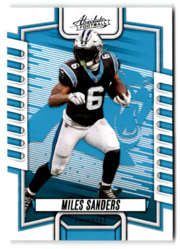 Miles Sanders football card from 2023 Panini Absolute with original gloss finish