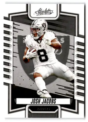 Josh Jacobs 2023 Panini Absolute #52 football card with original gloss, NM-MT condition