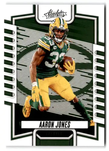 2023 Panini Absolute Aaron Jones football card with original gloss finish